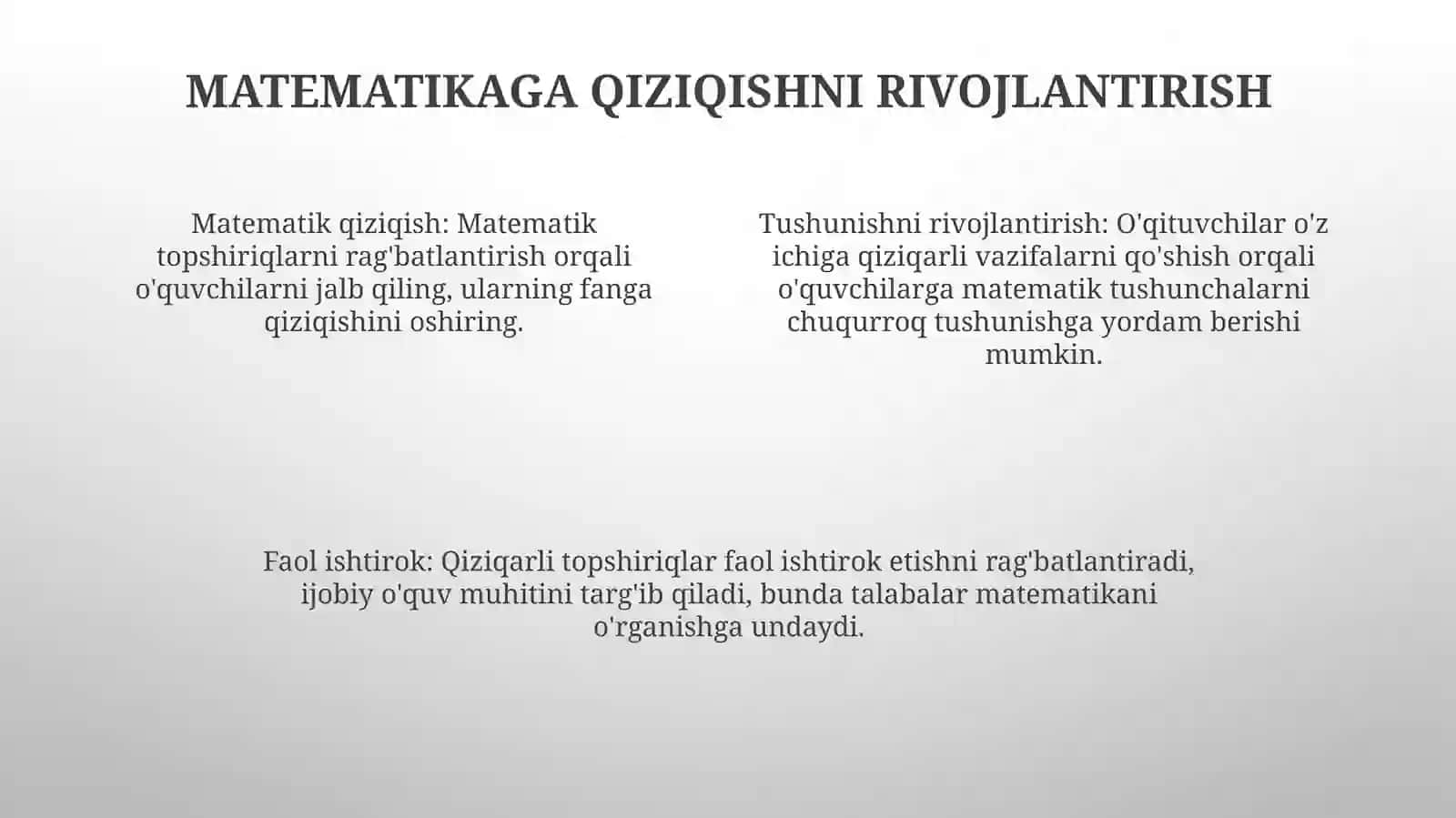 BoshlangʻIch Sinf Matematika Darslarida Qiziqarli MatematikTopshiriqlardanFoydalanish 3