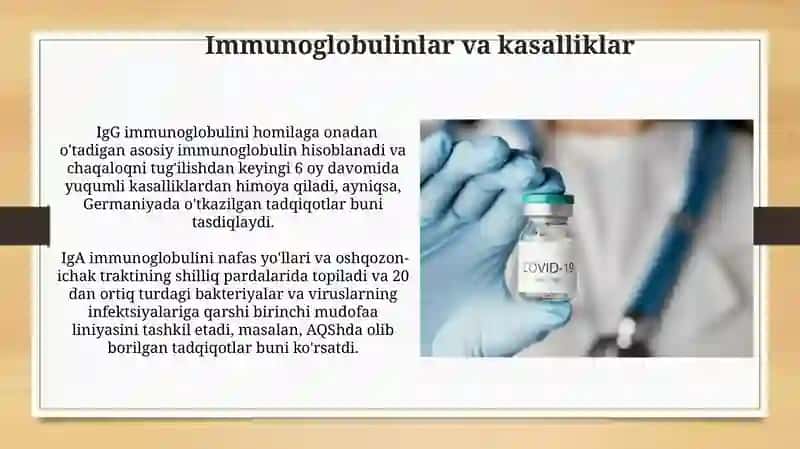 Immunoglobulinlar va kasalliklar 3