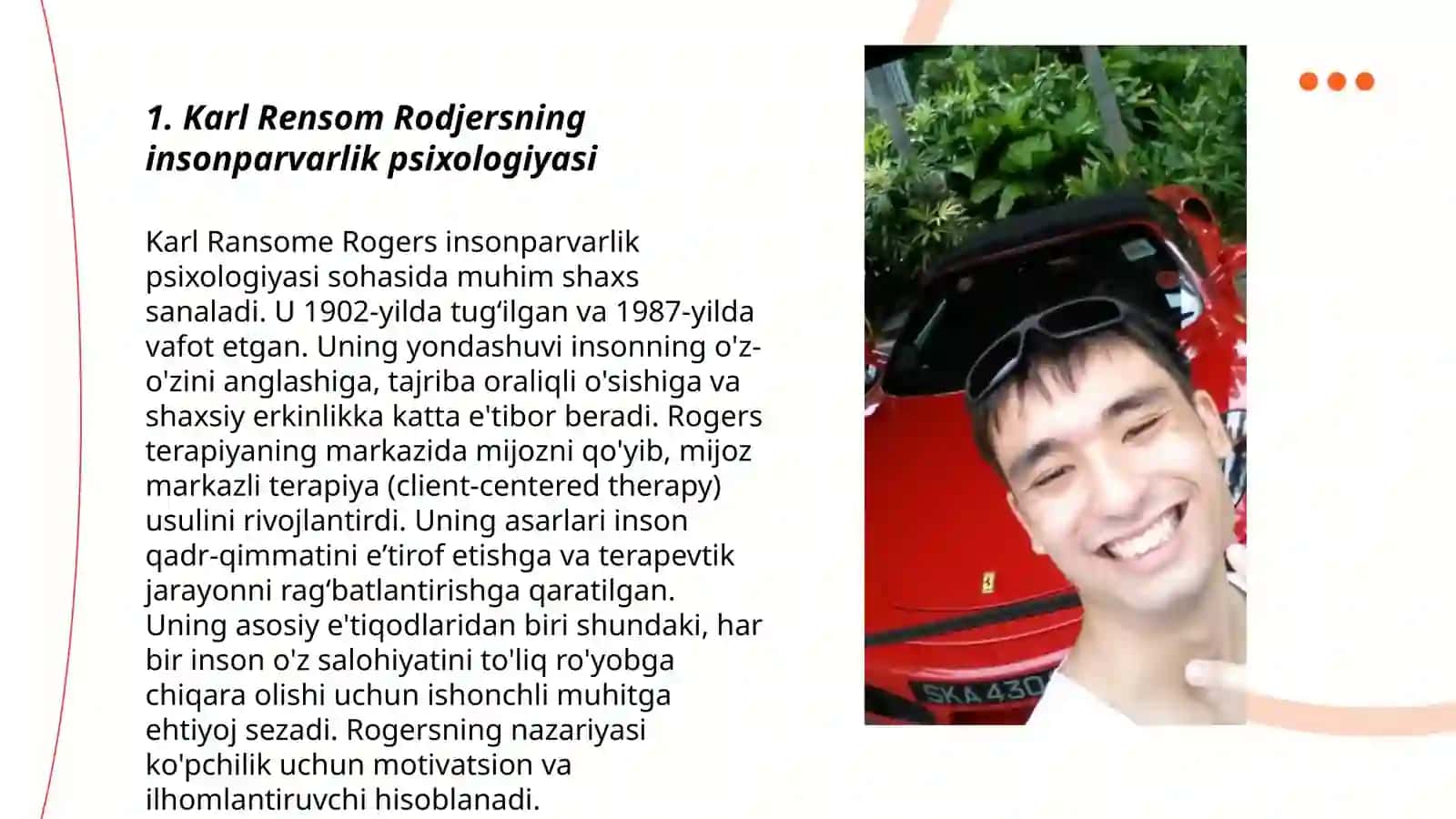 Karl Rensom Rodjersning insonparvarlik psixologiyasi 3