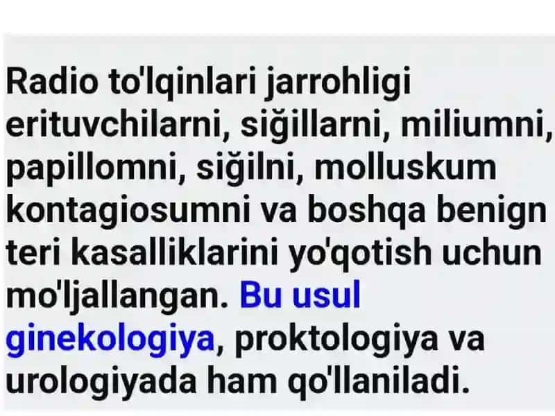 Radio toʻlqinli jarrohlik 3