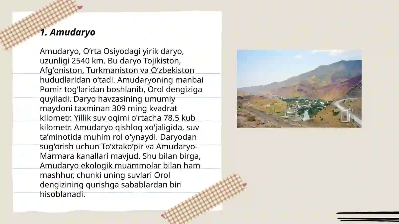 Oʻzbekiston daryolari 3