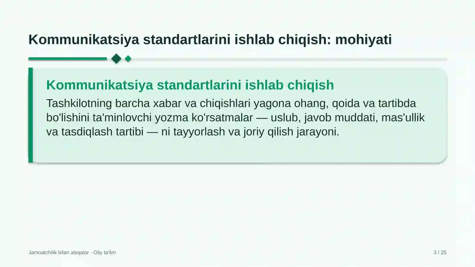 ovoz yozish studiyalarida korporativ kommunikatsiya standartlarini ishlab chiqish 5066 3