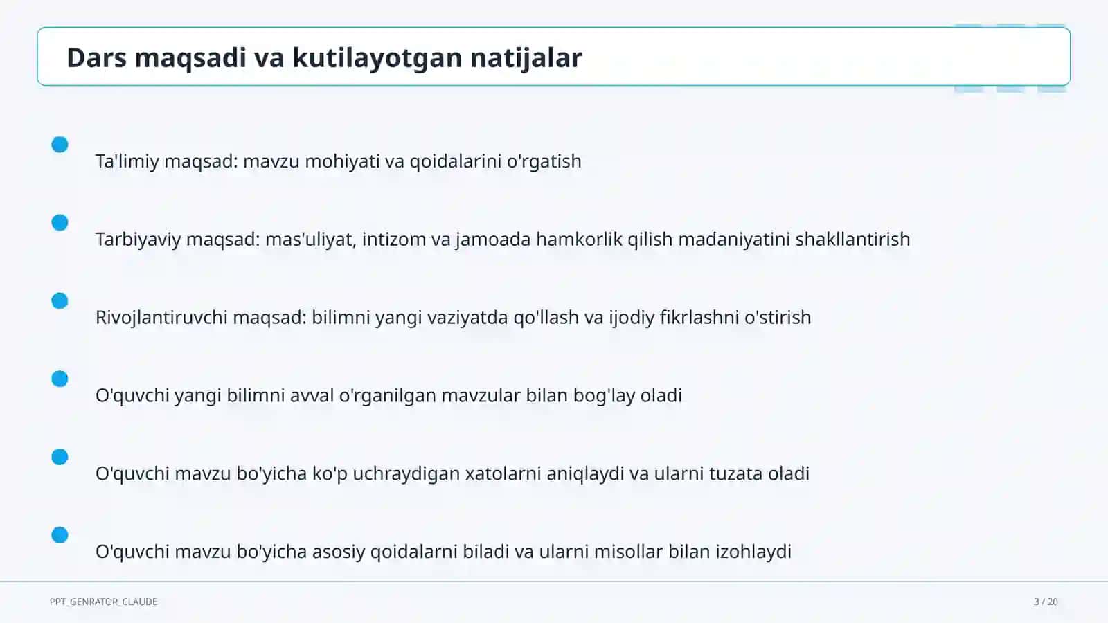 Natural sonlarning bo'linish belgilari (5-sinf) Matematika (5–6) 3