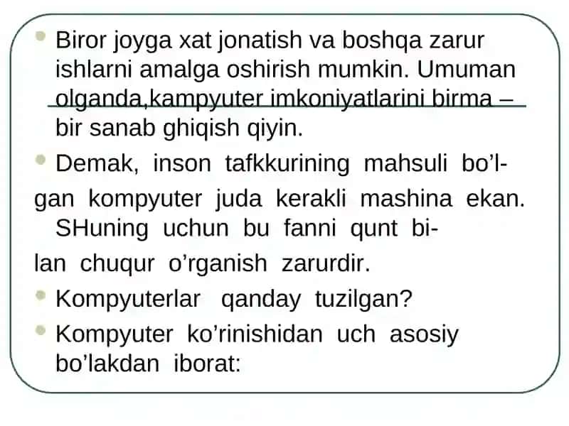 2-dars Kompyuter 3