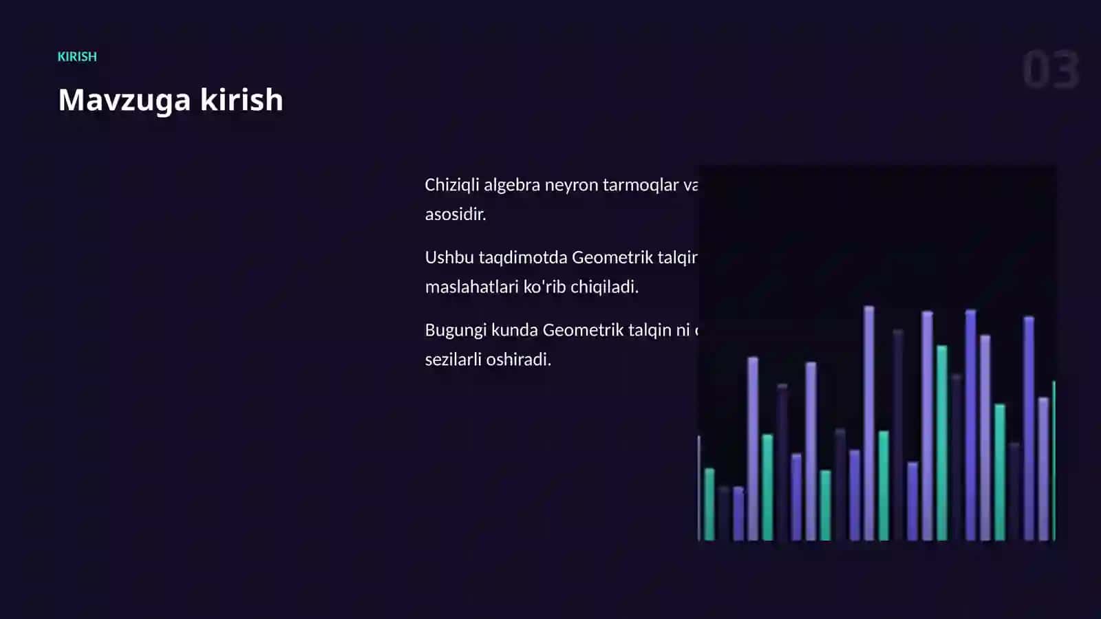 ChIZIQLI ALGEBRA VA AI 3