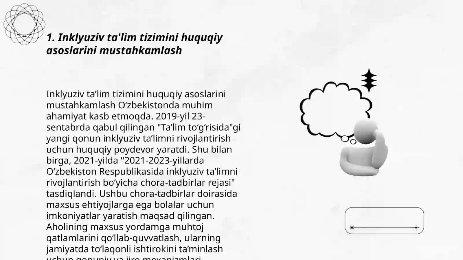 Uzbekistonda inklyziv talimni rivojlantrish konspensiyasini amalga oshirish strategasi 3