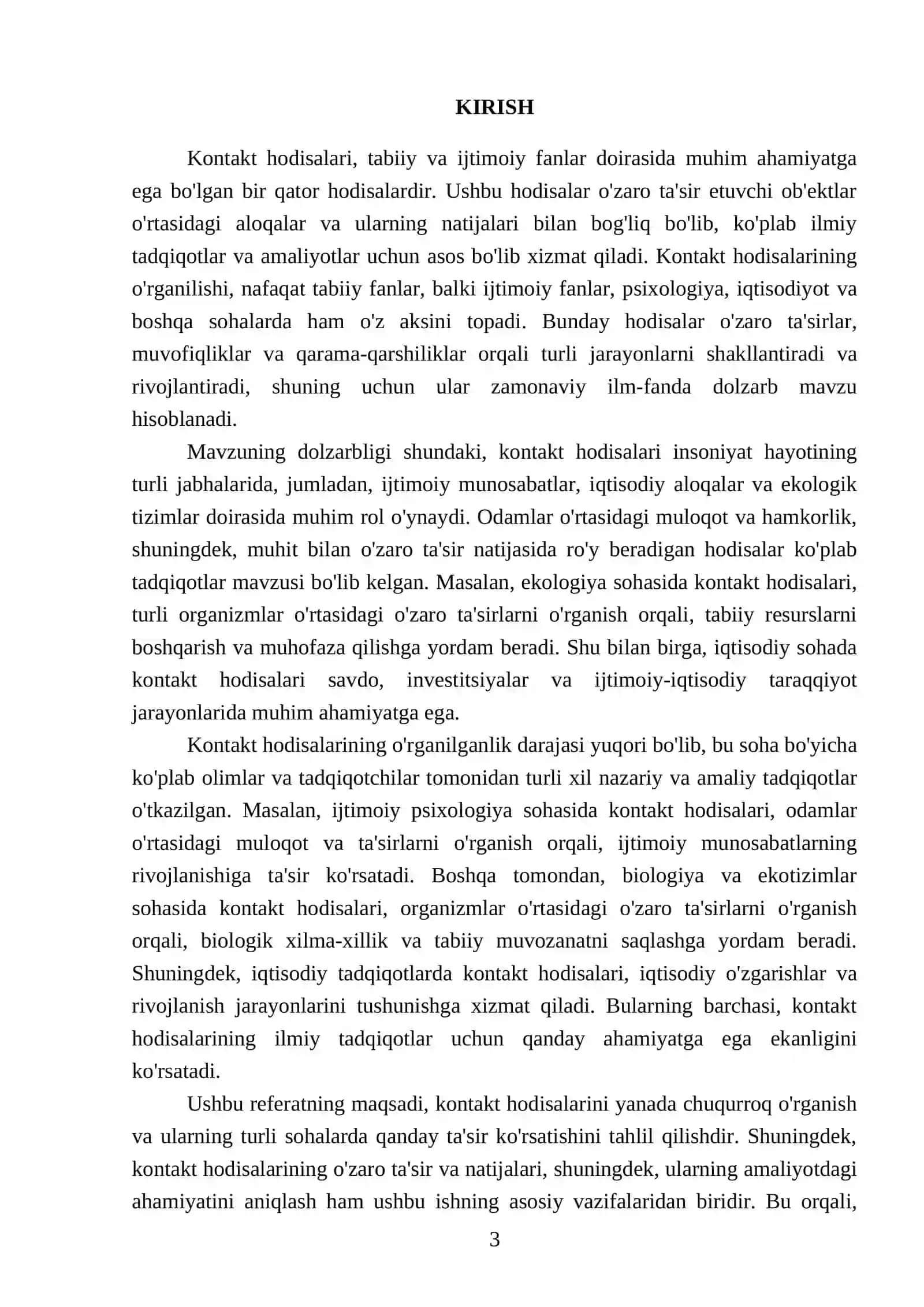 Kontakt hodisalari 3