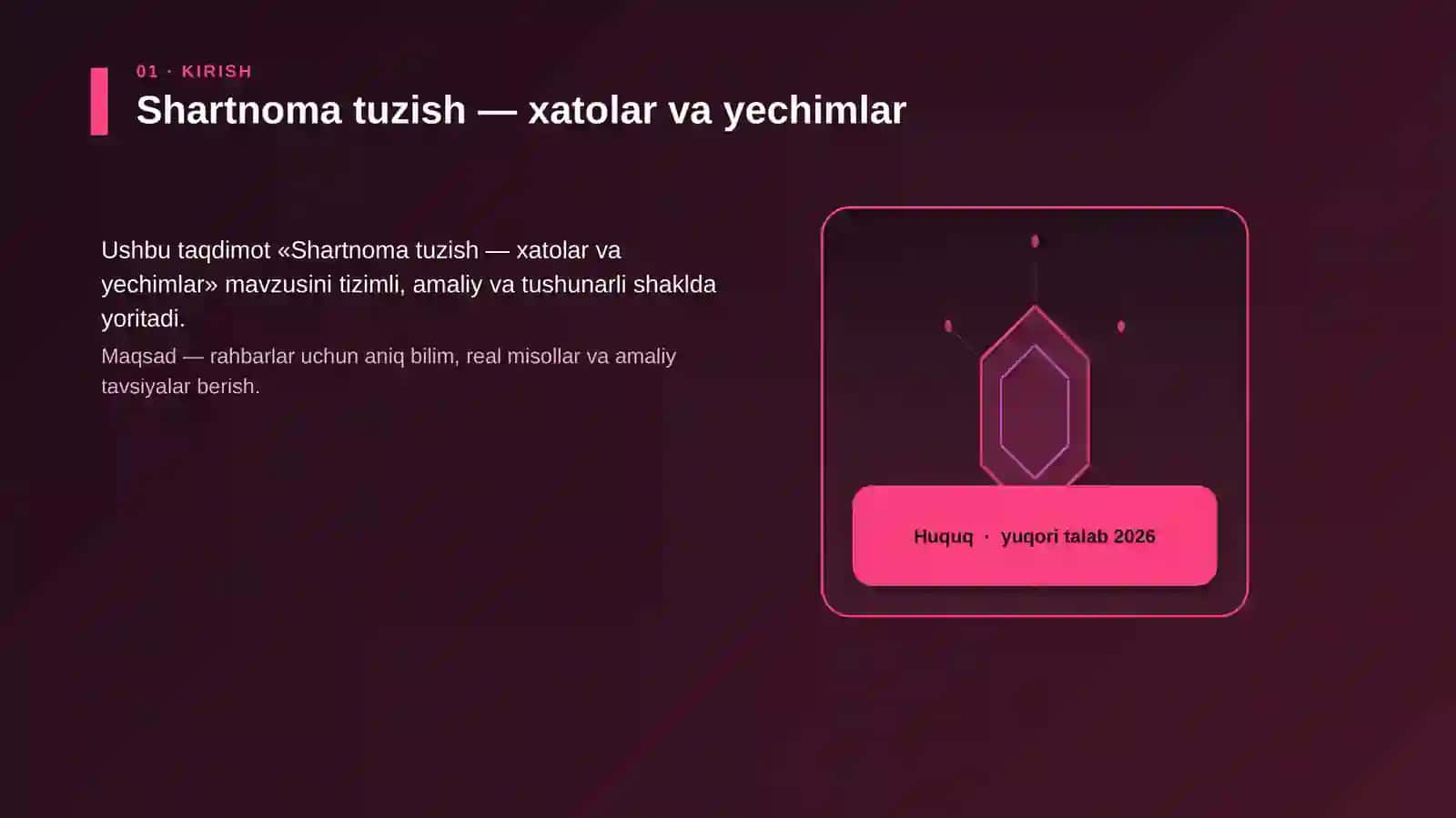Shartnoma tuzish — xatolar va yechimlar 3