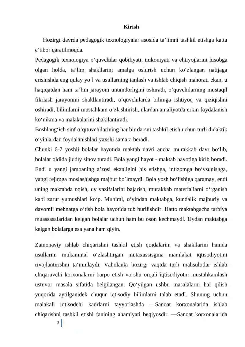 9-Sinf o ‘quvchilarga ’’Xalq hunarmandchiligi texnologiyasi bo ‘limini o ‘qitishda interfaol metodlardan foydalanish 3