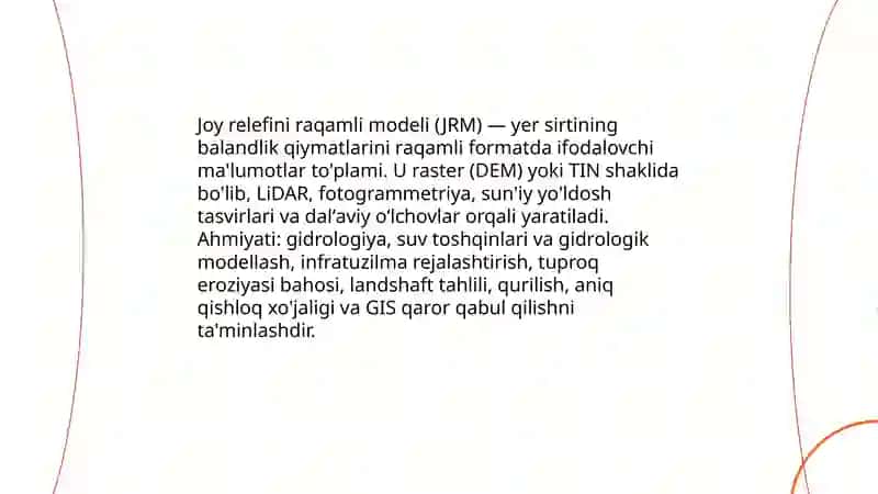 Joy relefini raqamli modeli 3