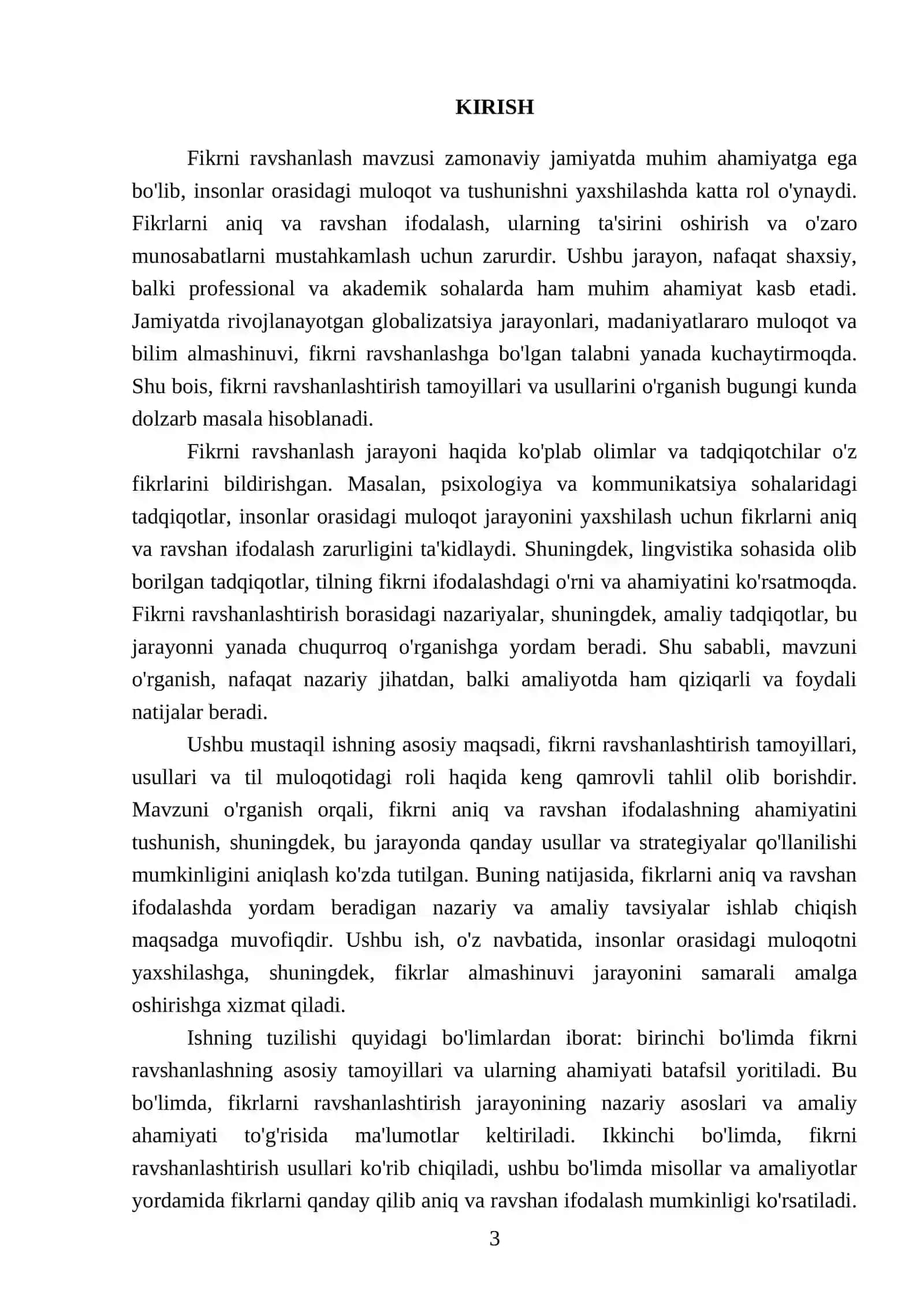 Fikrni ravshanlashishi 3