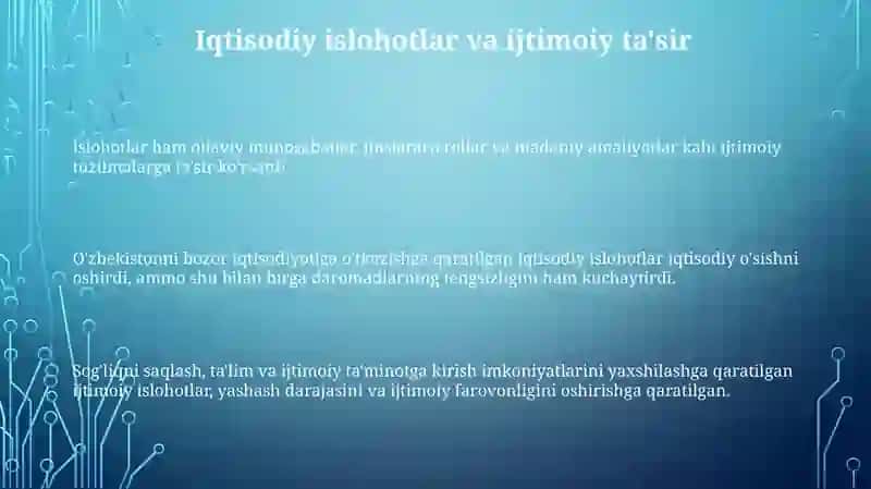 Ijtimoiy Islohotlar 3