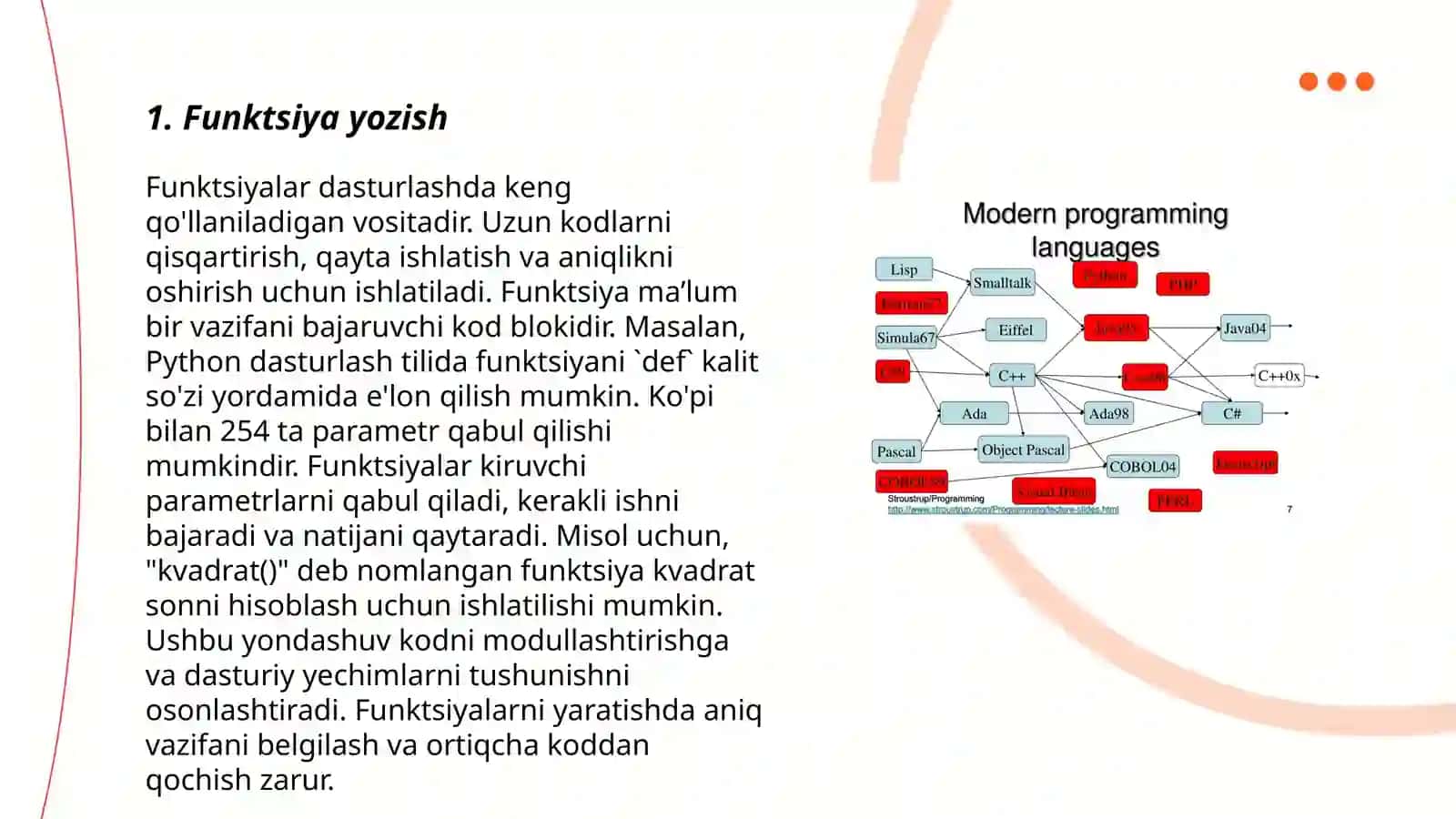 C ++da dasturlash tilida funksiyami 3
