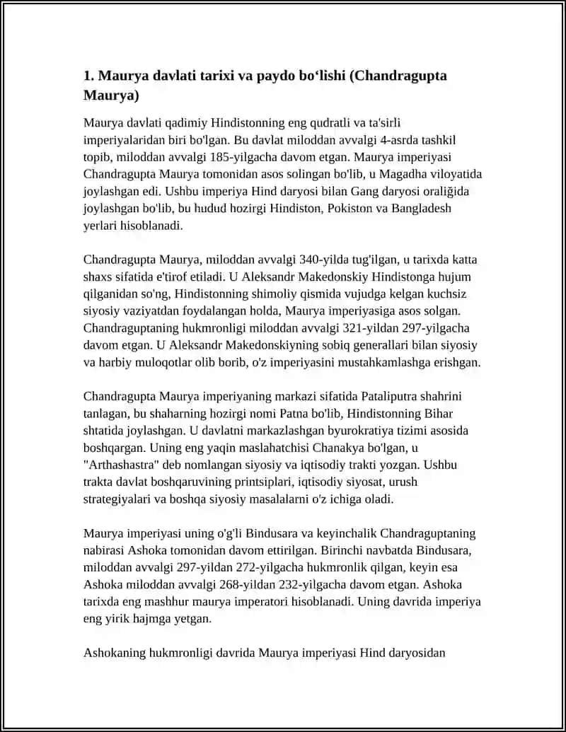 MAURYA DAVLATI 3