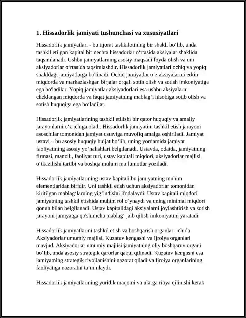 Hissadorlik jamiyatlari va ularning tashkil etilishi 3