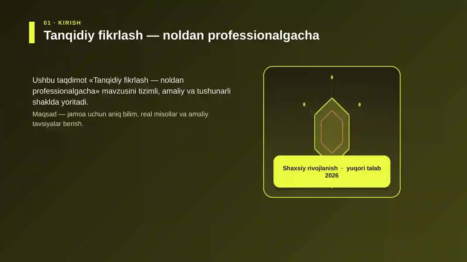 Tanqidiy fikrlash — noldan professionalgacha 3