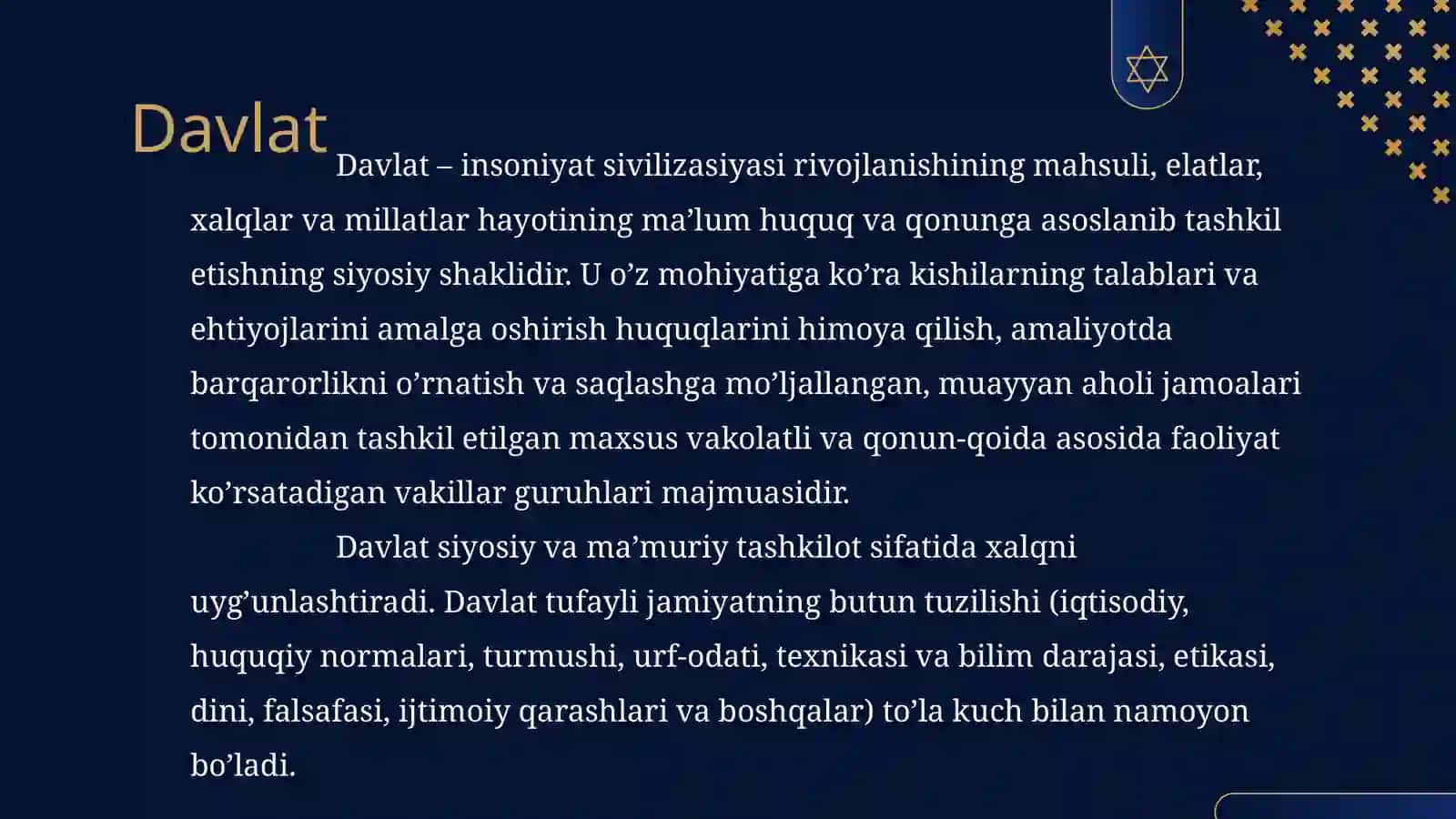 Oʻzbek davlatchiligining tarixiy bosqichlari 3