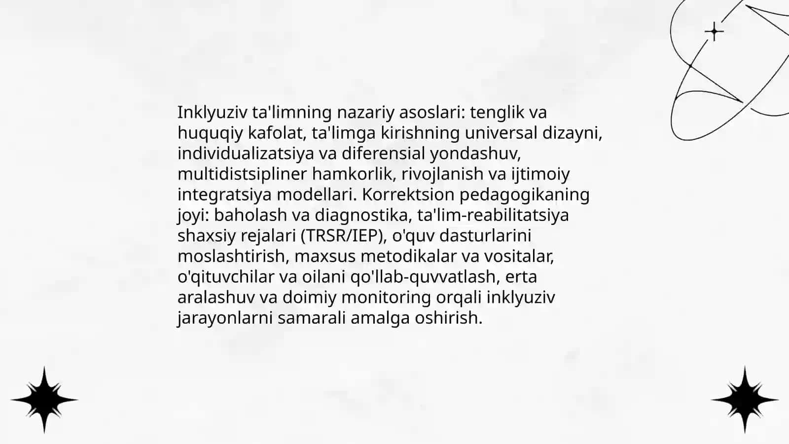 Inklyuziv ta'limda korreksion pedagogikaning oʻrni va roli 3