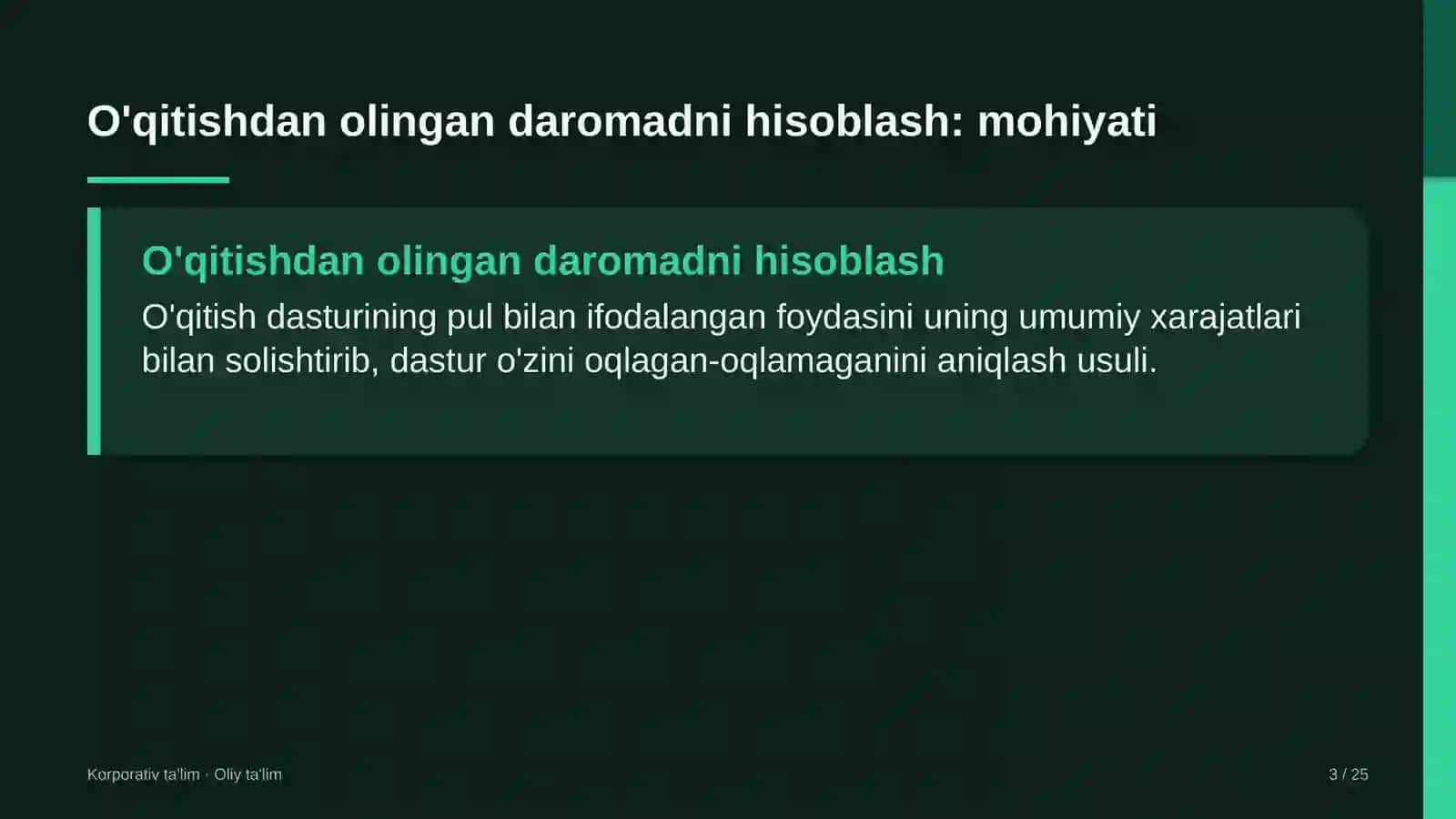 apellyatsiya sudlarida o'qitishdan olingan daromadni hisoblash 5593 3