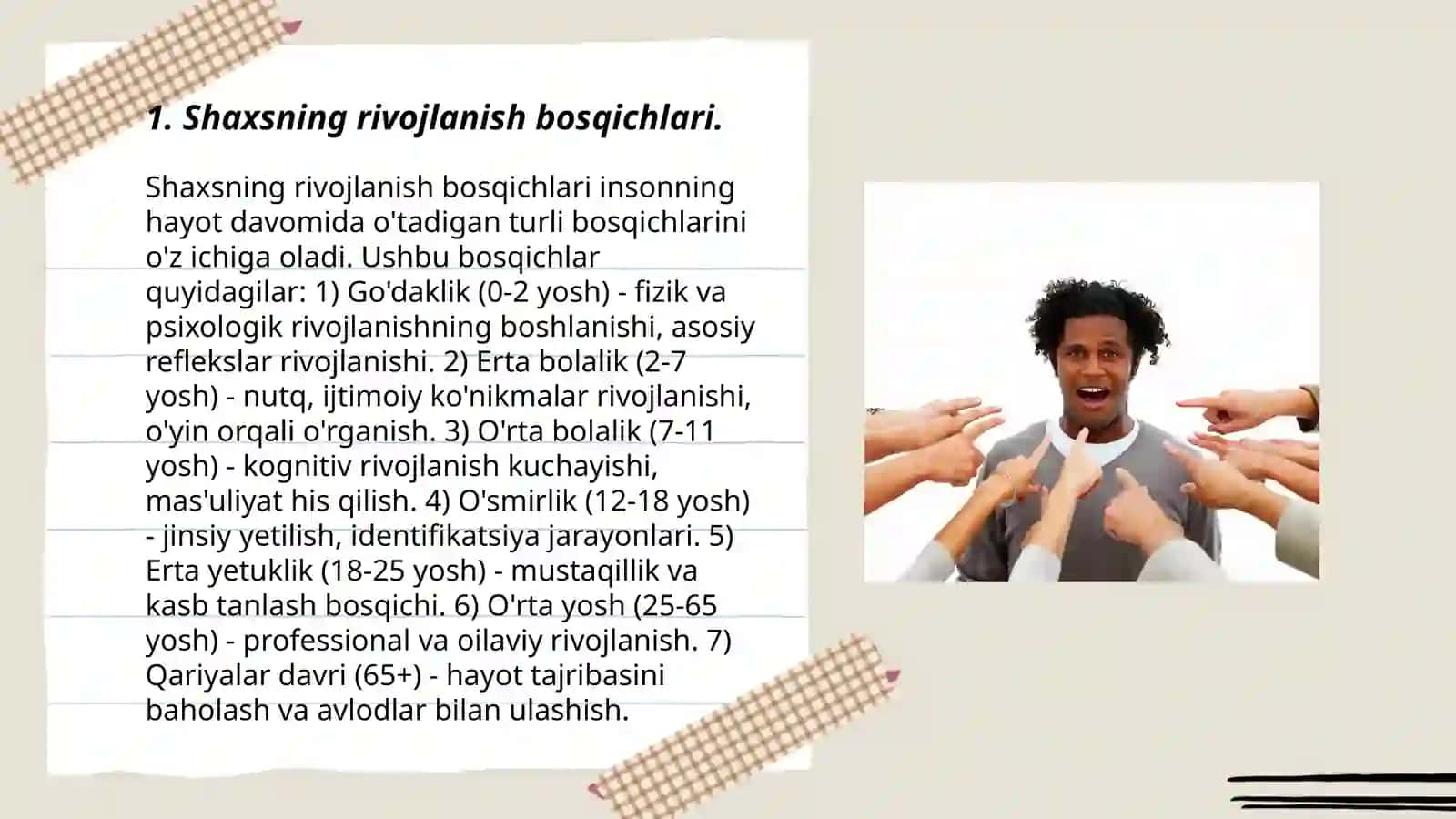 Shaxsning Rivojlanish Bosqichlari 3