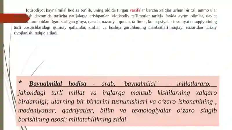 Fanga kirish. Qadimgi dunyo iqtisodiy g’oylari. O’rta Osiyo mutaffakkirlarining iqtisodiy g’oyalari. 3