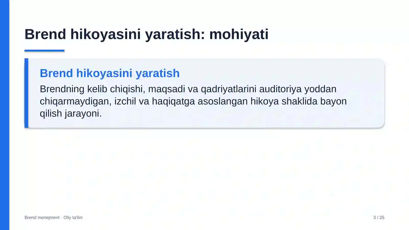 Elektron tijoratda brend hikoyasini yaratish 3
