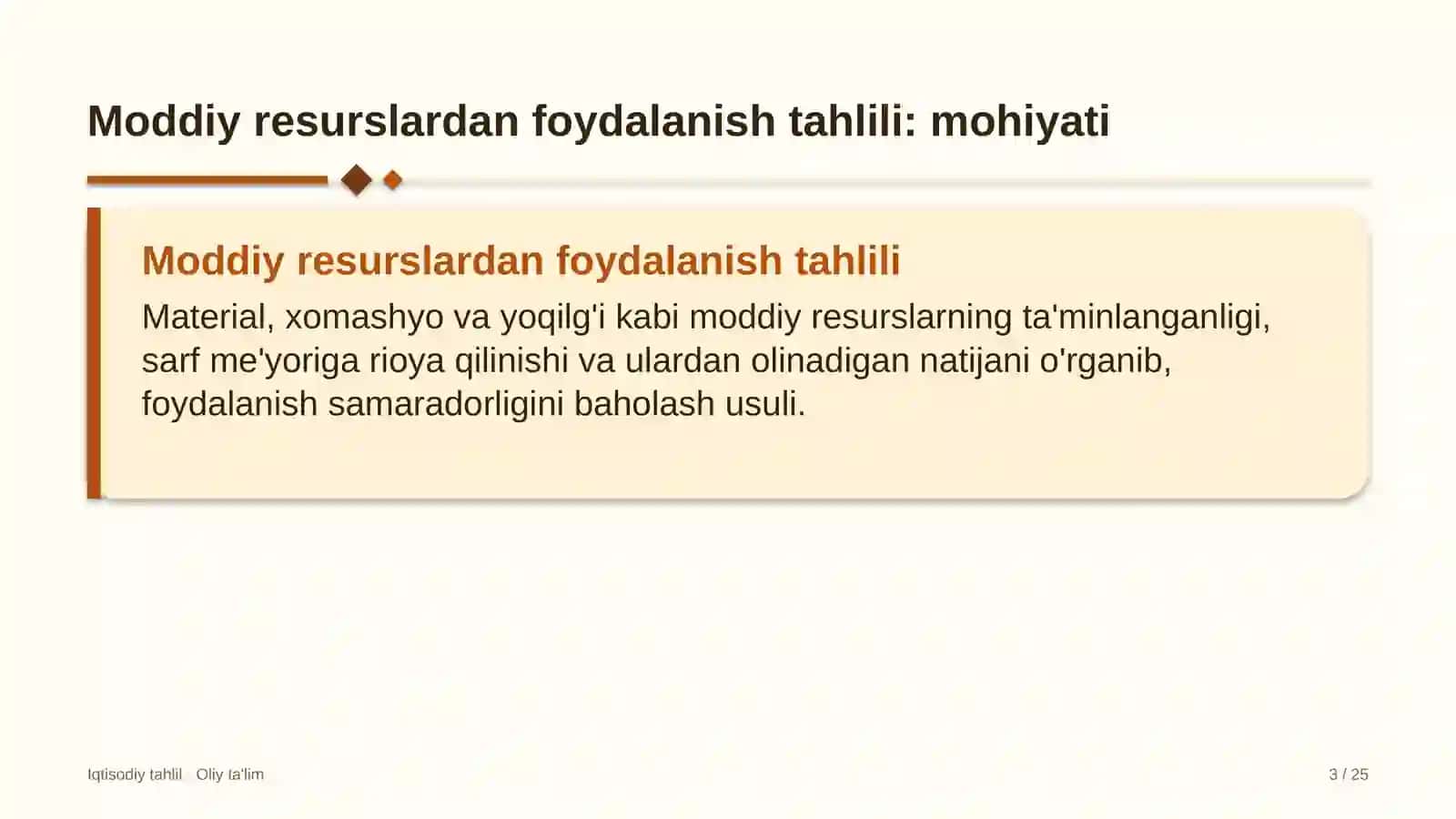 oilaviy mehmon uylarida moddiy resurslardan foydalanish tahlili 4211 3