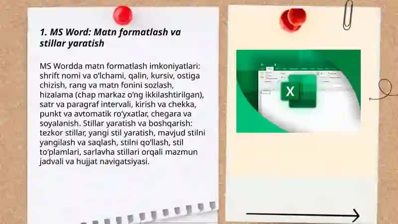 MS Word, MS Excel, MS Access va MS Power Point 3