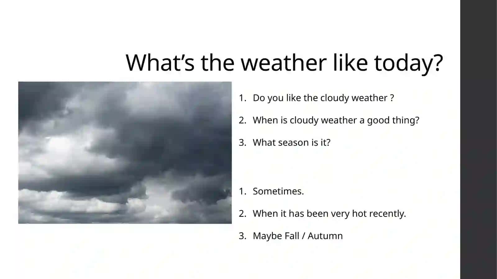 Weather and Clothes 3
