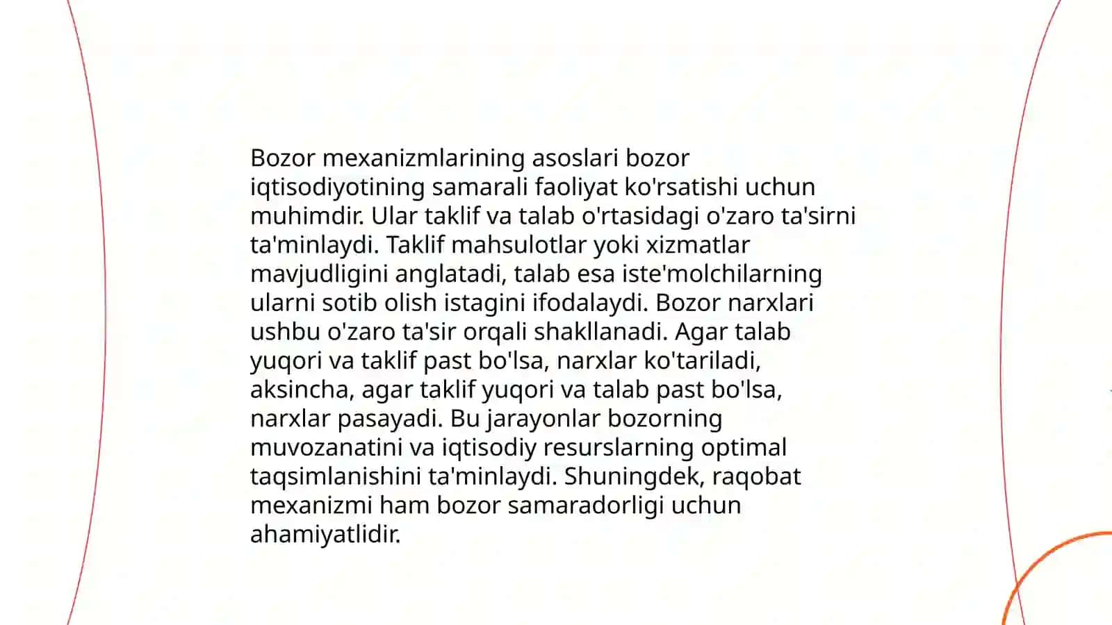 Bozor mexanizmlari va narx belgilash 3