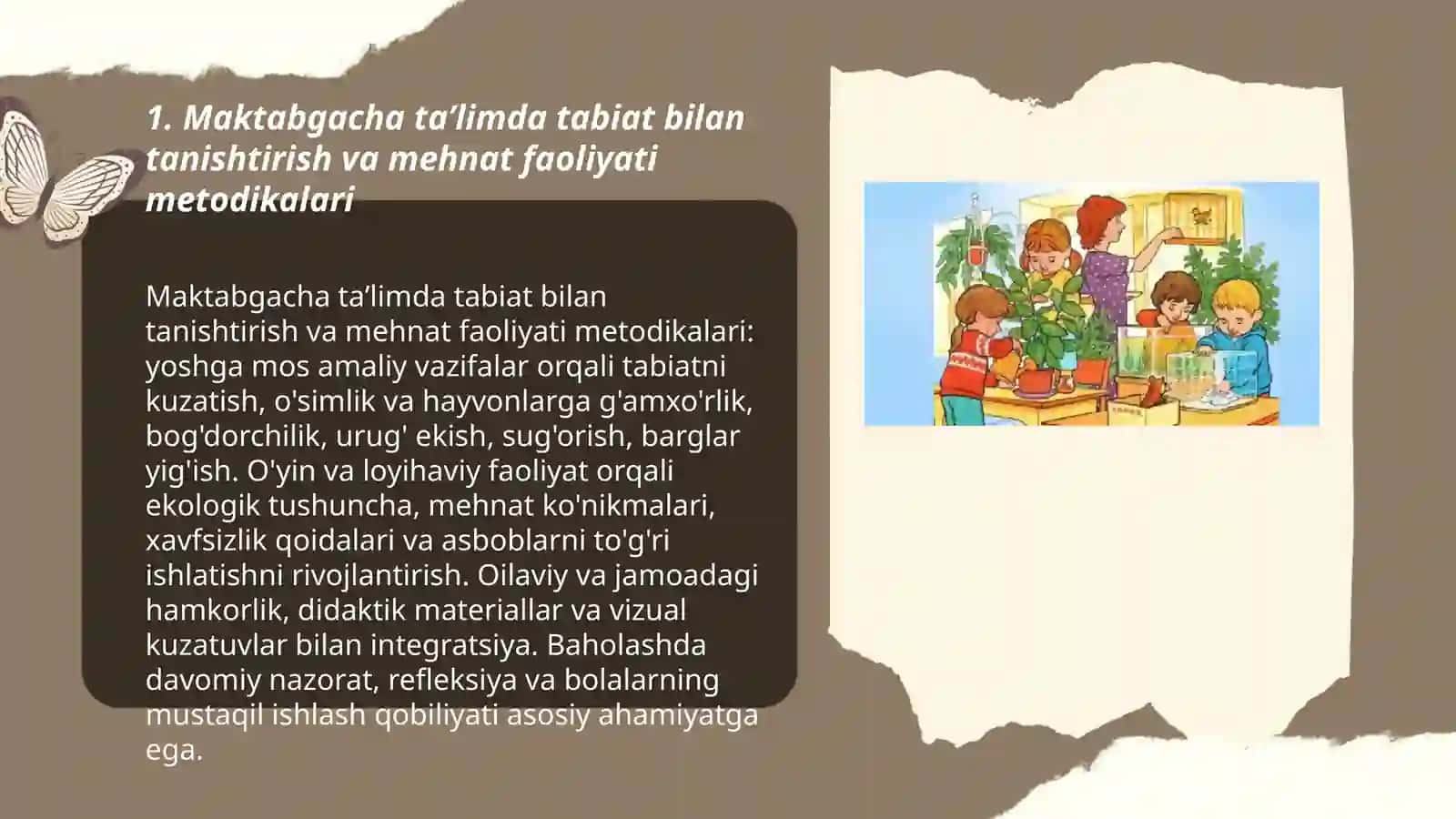 Maktabgacha taʼlim tashkilotlarida bolalarning tabiatdagi mehnati 3