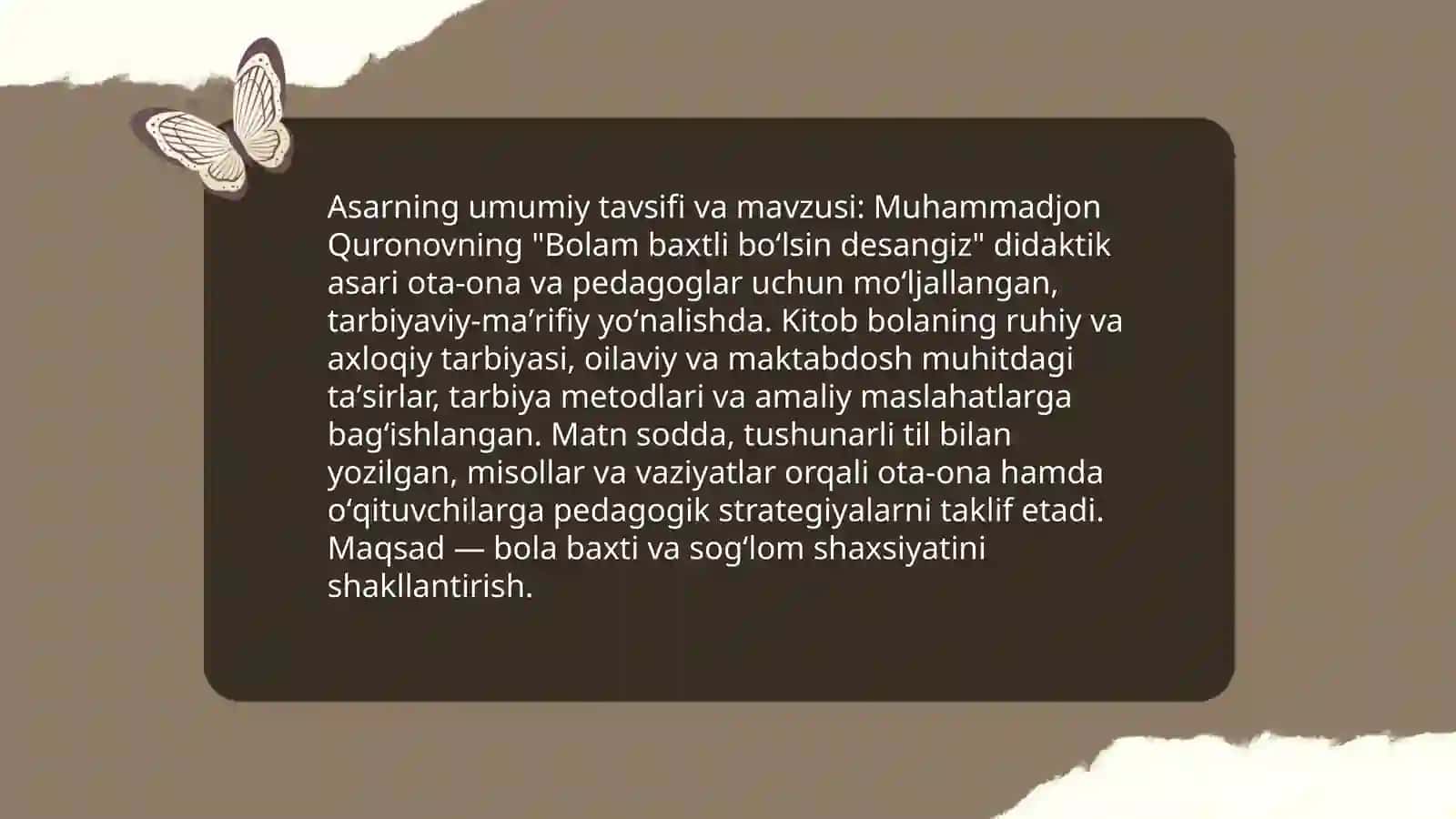Bolam baxtli boʻlsin desangiz 3
