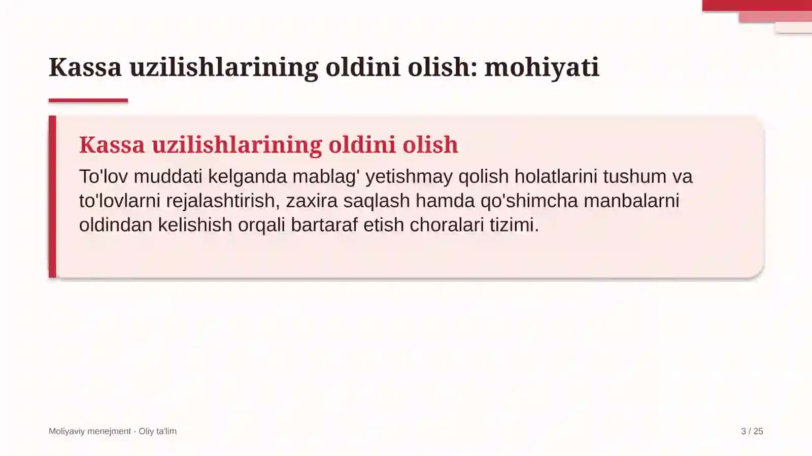 gazni qayta ishlash zavodlarida kassa uzilishlarining oldini olish 5562 3