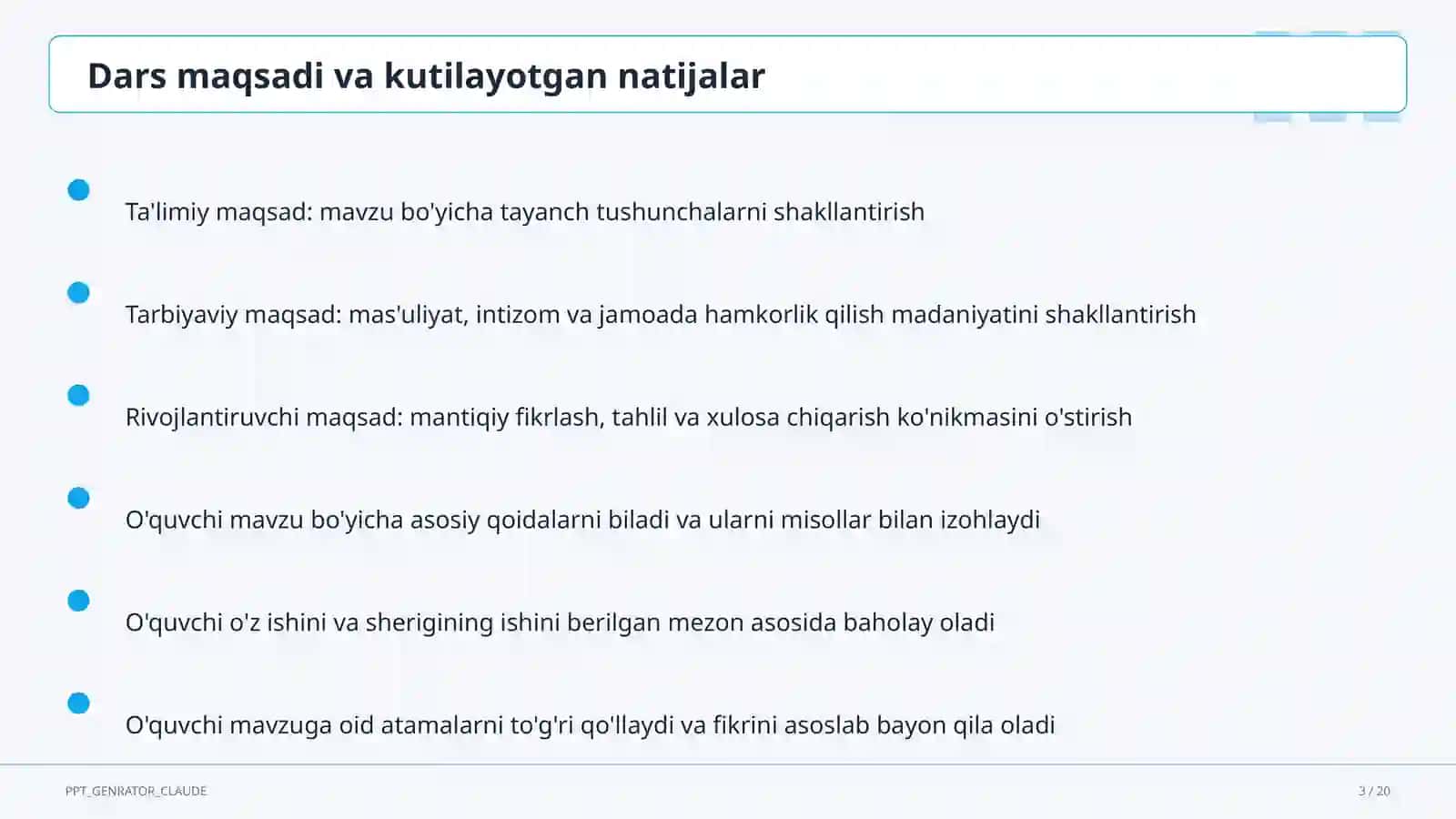 PISA tadqiqoti va matematik savodxonlik 3