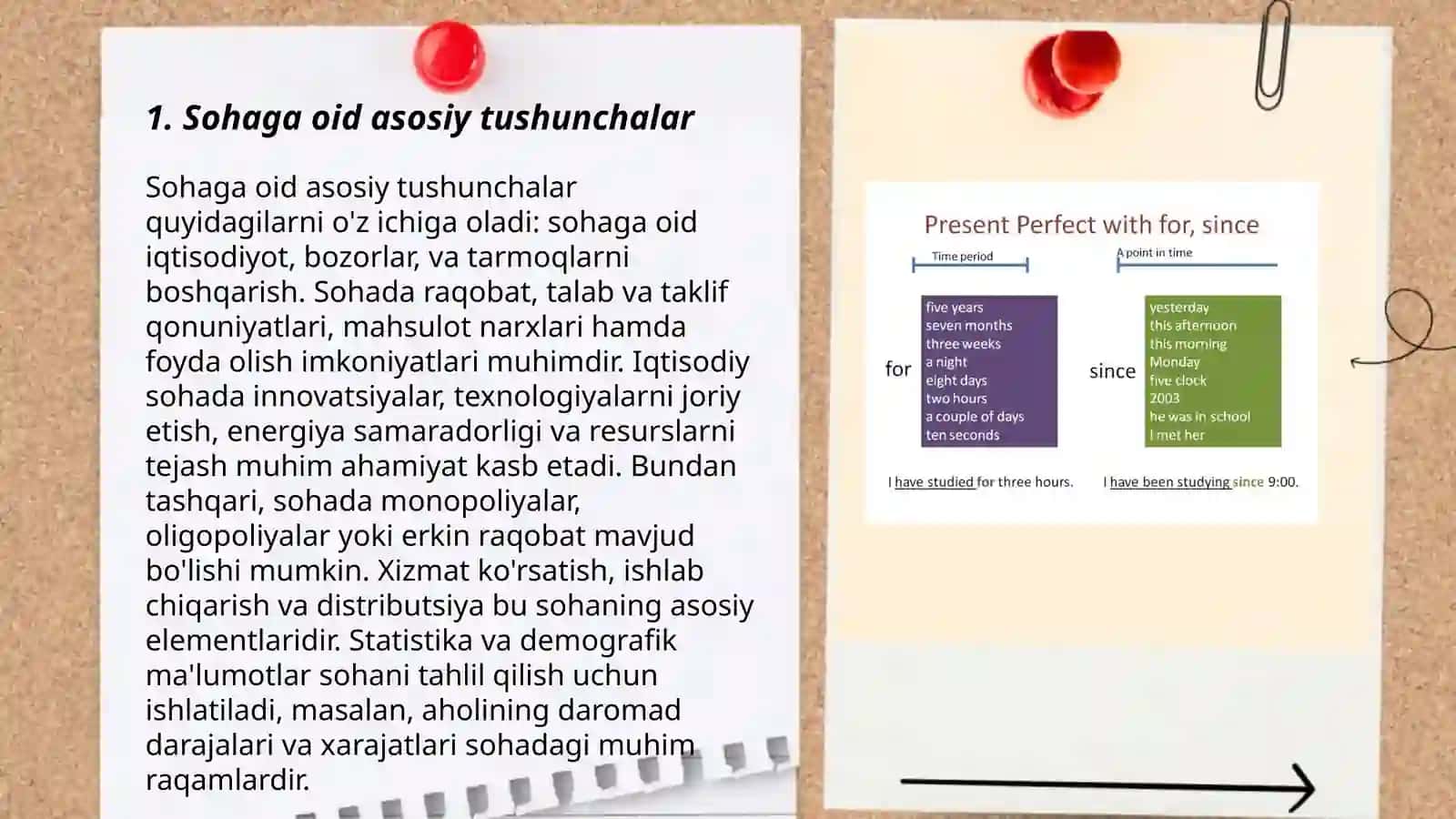 Sohaga bogliq terminlar boyicha testlar tuzish va ularni taqdimot qilish 3
