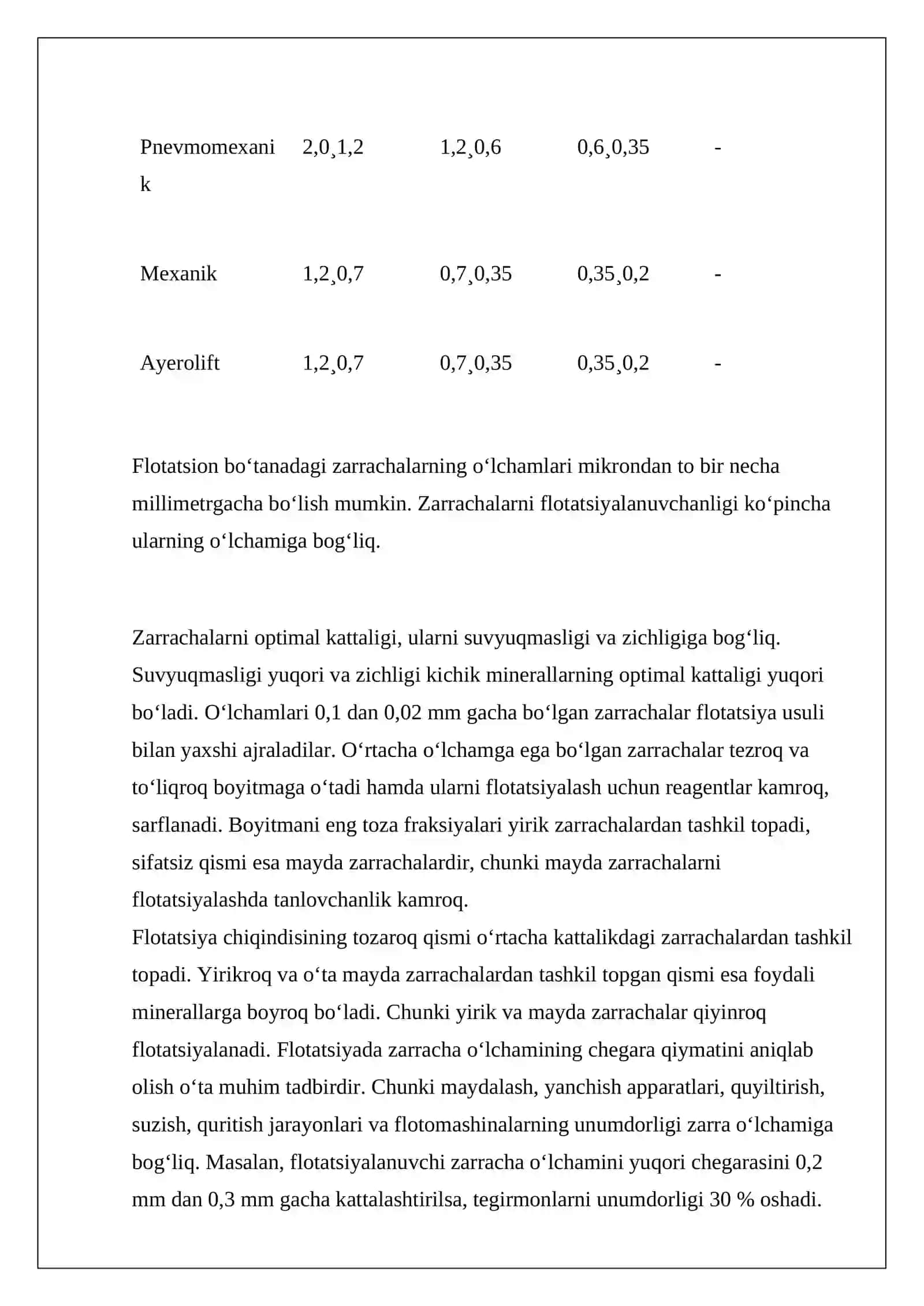 Pnevmatik flotatsion mashinalari ularning ishlash prinsplari 3