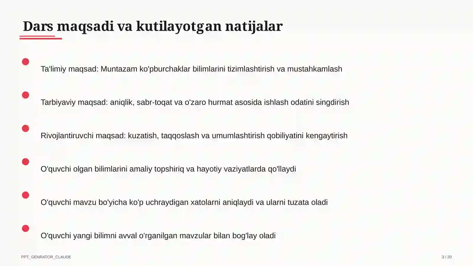 Muntazam ko'pburchaklar (9-sinf) 3