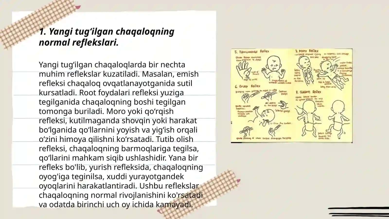 Yangi tugʻilgan chaqaloqda qidirish rafleksi 3