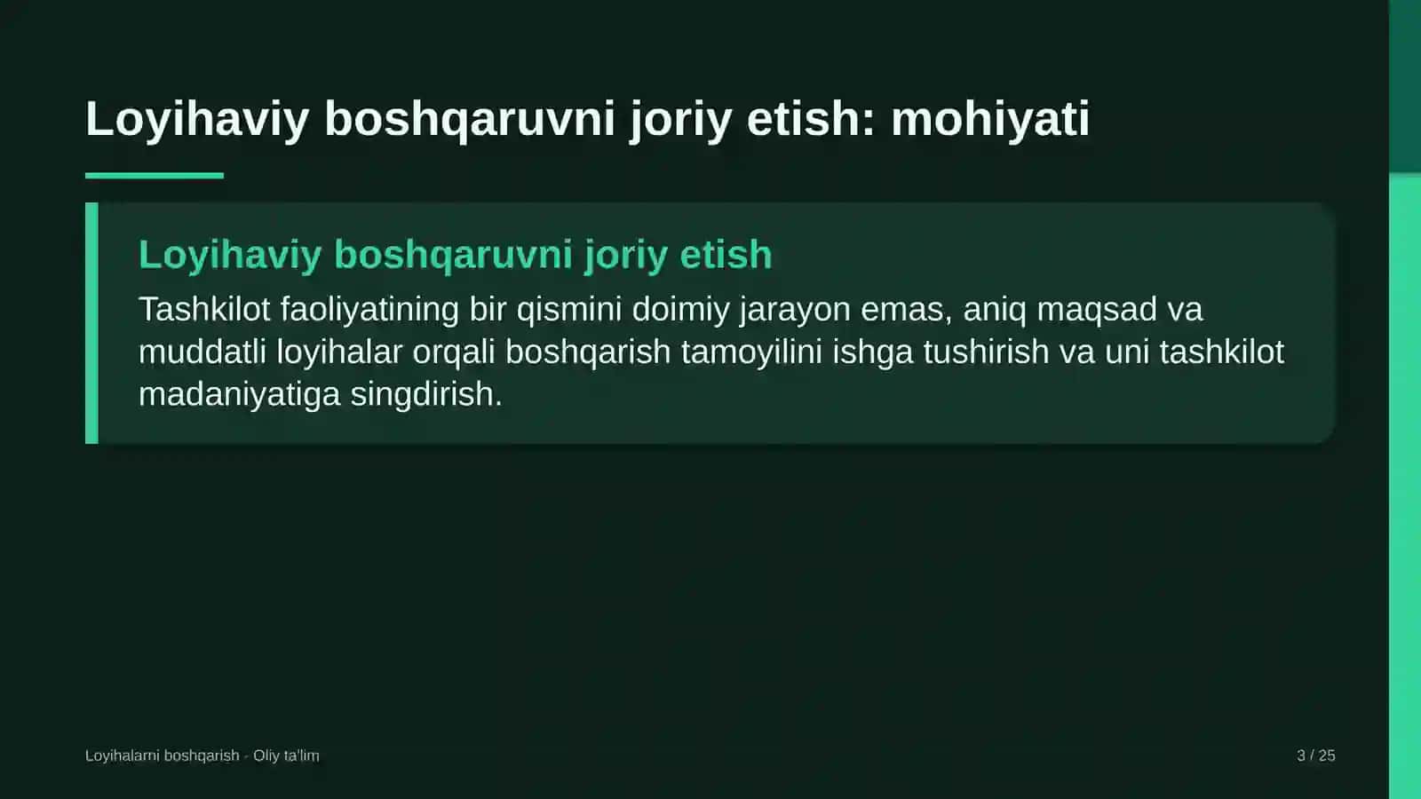 Atrof-muhitni muhofaza qilish organlarida loyihaviy boshqaruvni joriy etish 3