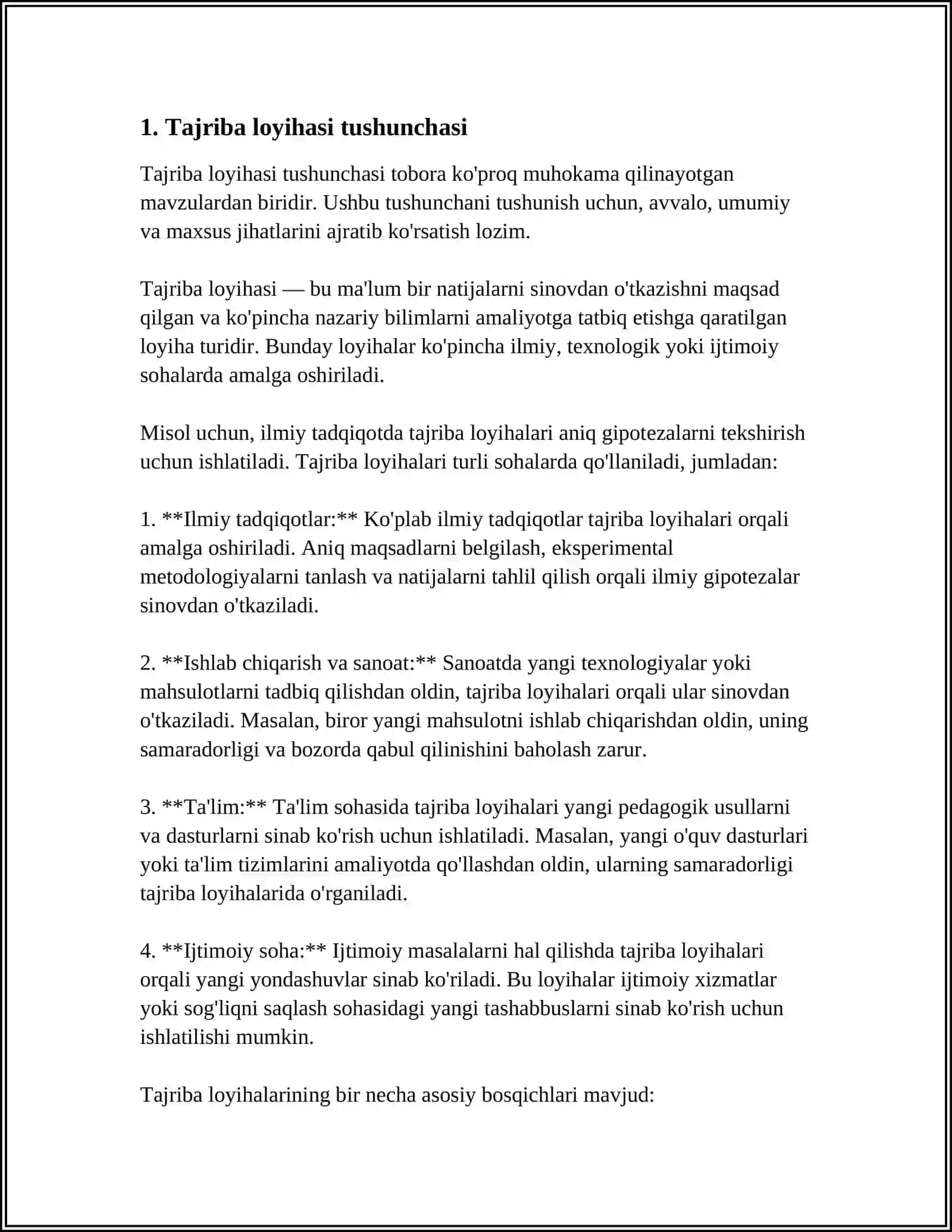 TADQIQOTNI LOYIHALASH BOSQICHLARI 3