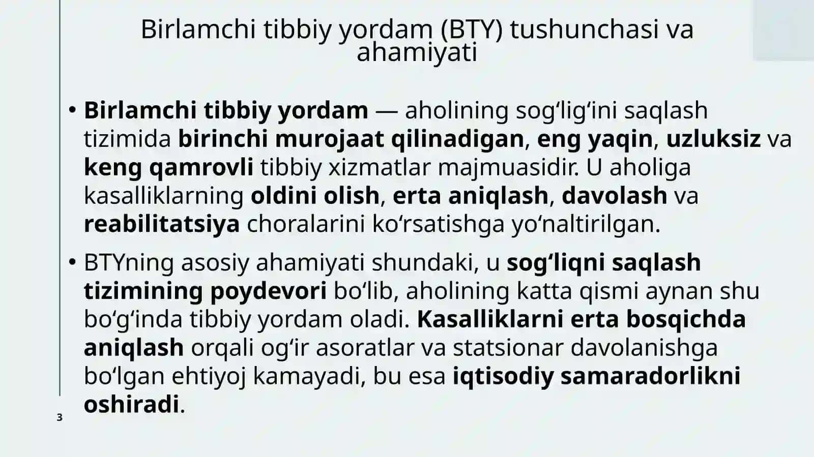 Sog’liqni saqlash tizimida Birlamchi tibbiy yordamni tashkil etish 3