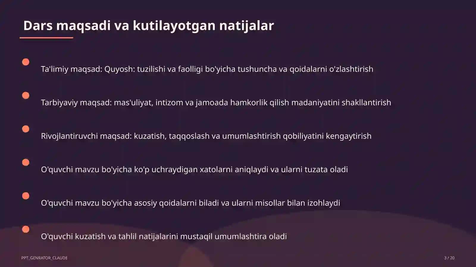 Quyosh: tuzilishi va faolligi (11-sinf) 3