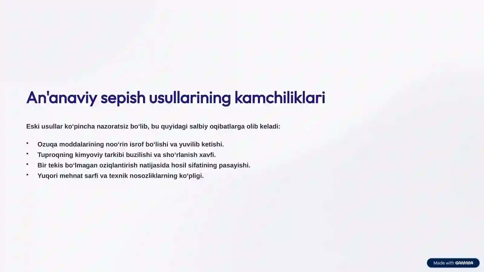 Bog‘larga yangi mineral sepish texnologiyasi 3