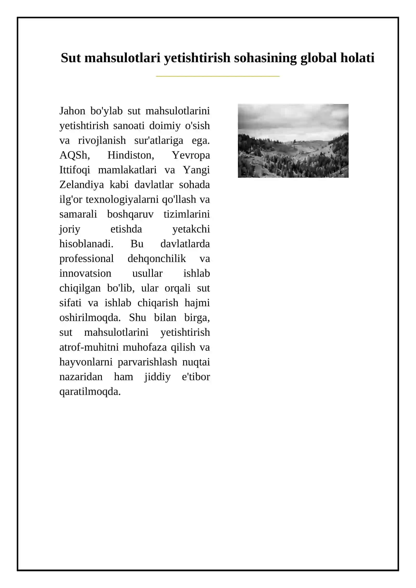 Sut maxsulotlarini yetishtirish qaysi davlatda professional ishlaydi 3