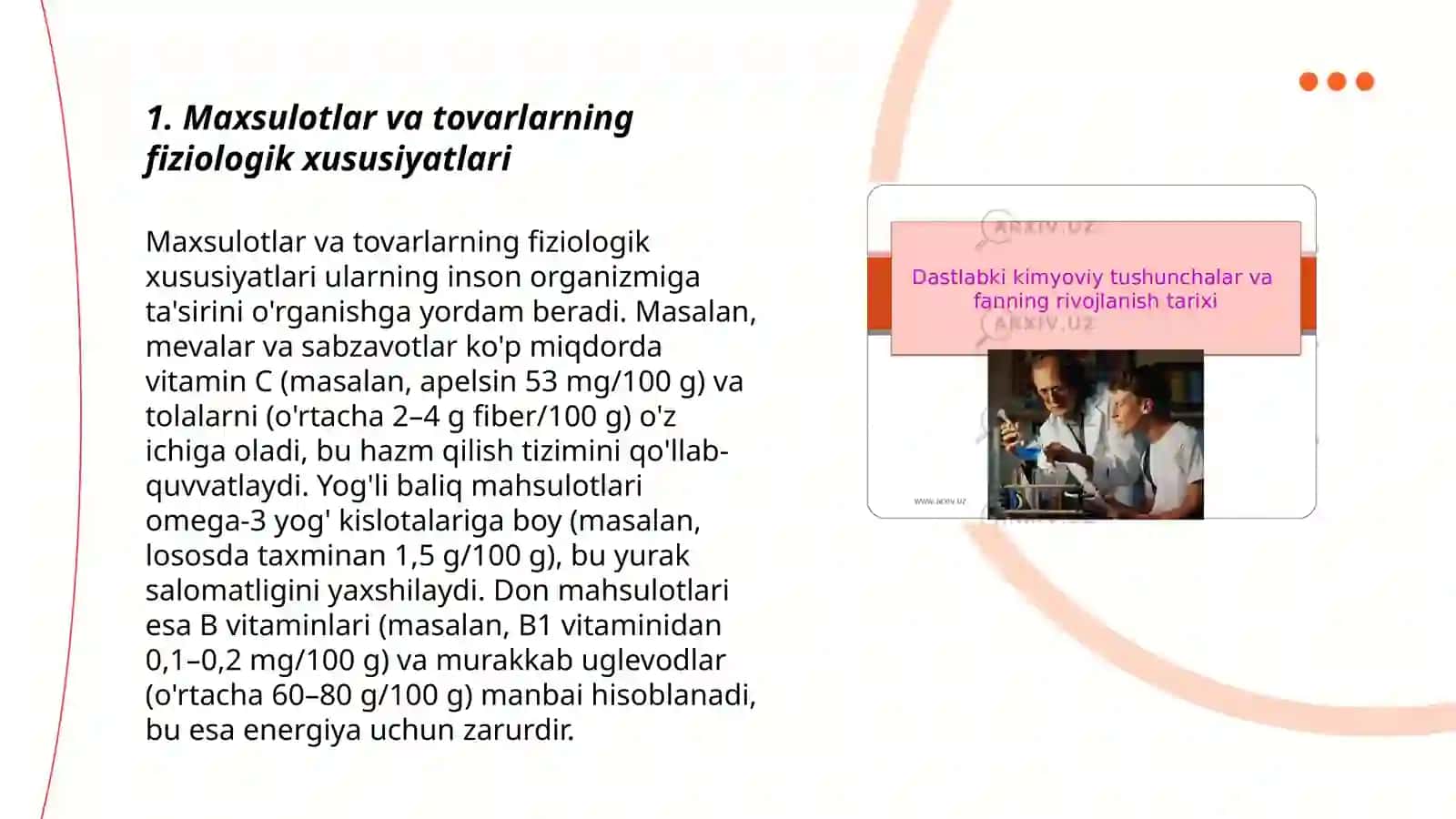 Maxsulotlar va tovarlar fiziologik, sanitariya-gigiyenik va toksikologik zararsizligi 3