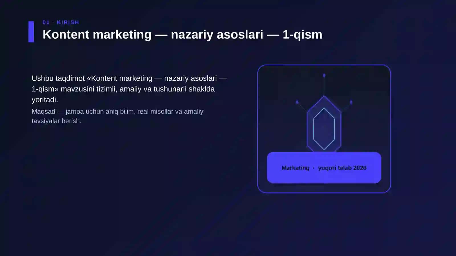 Kontent marketing — nazariy asoslari — 1-qism 3