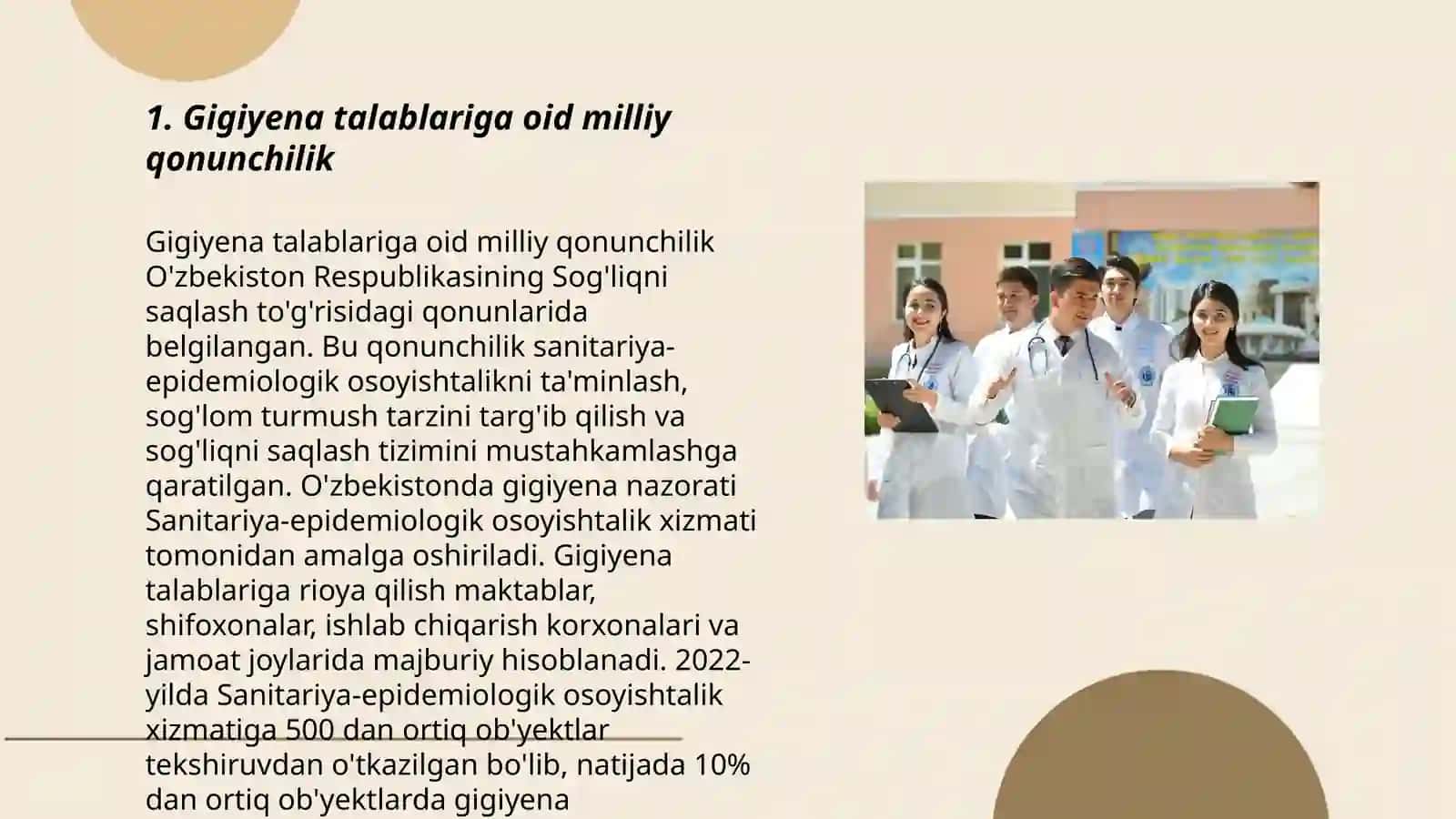 Gigiyena sohasidagi asosiy qonuniy hujjatlar bilan tanishish 3