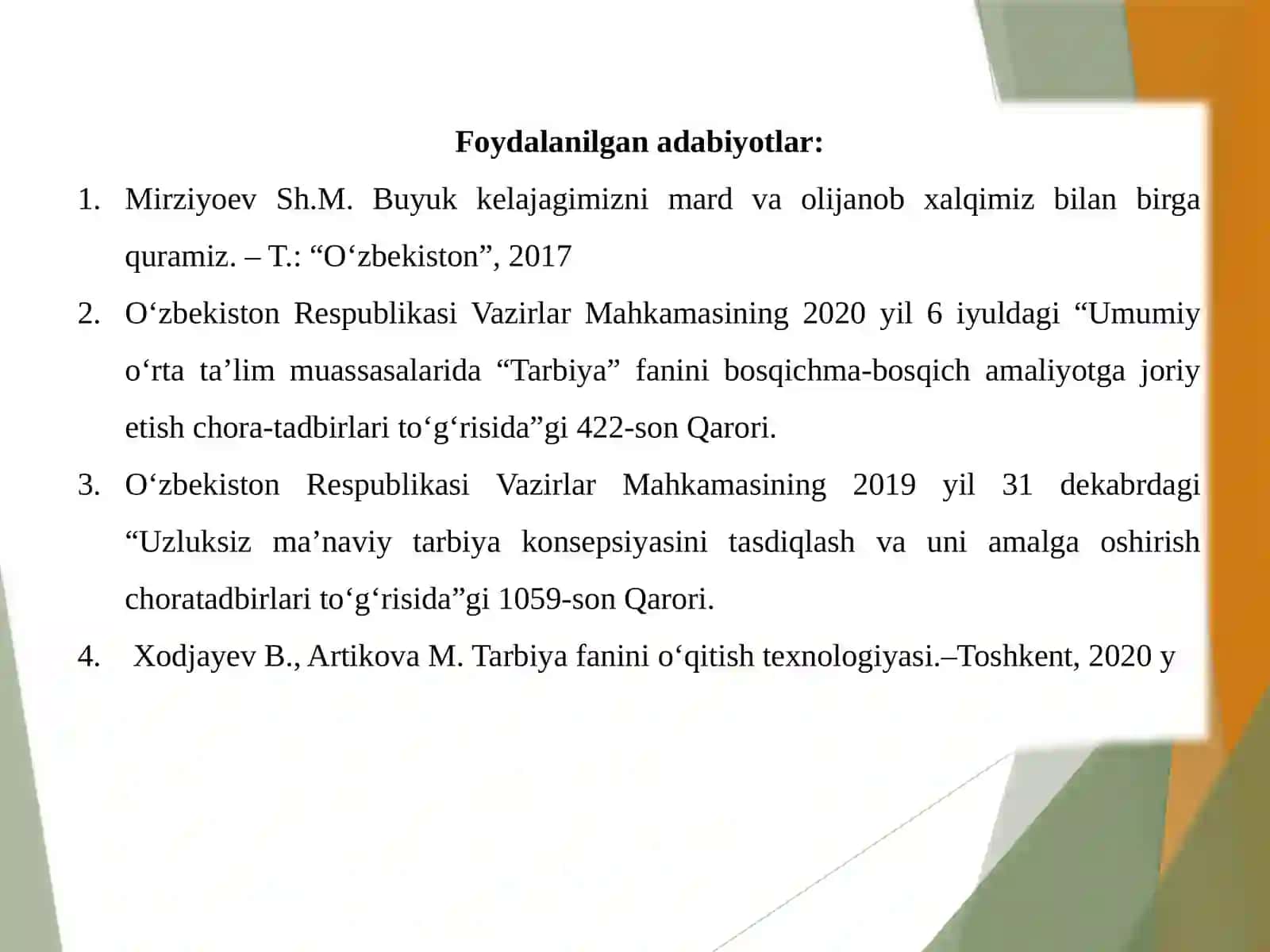 Oʻqituvchining kreativ mahsulot (ishlanma)lardan foydalanish 3