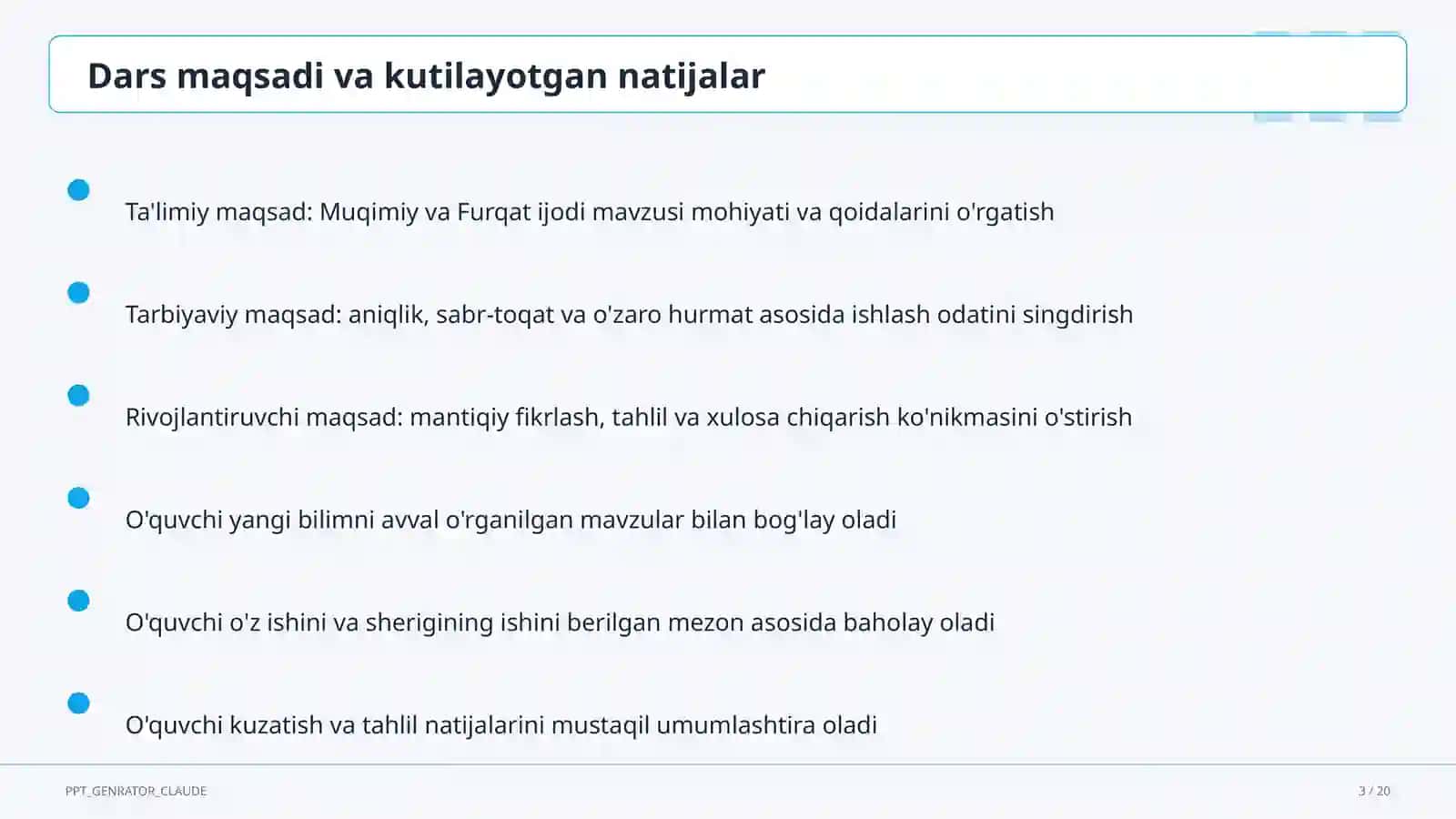 Muqimiy va Furqat ijodi (10-sinf) 3