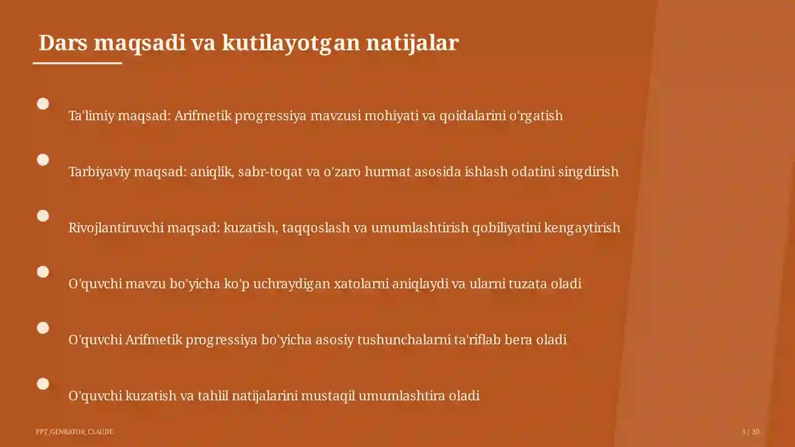 Arifmetik progressiya (9-sinf) 3